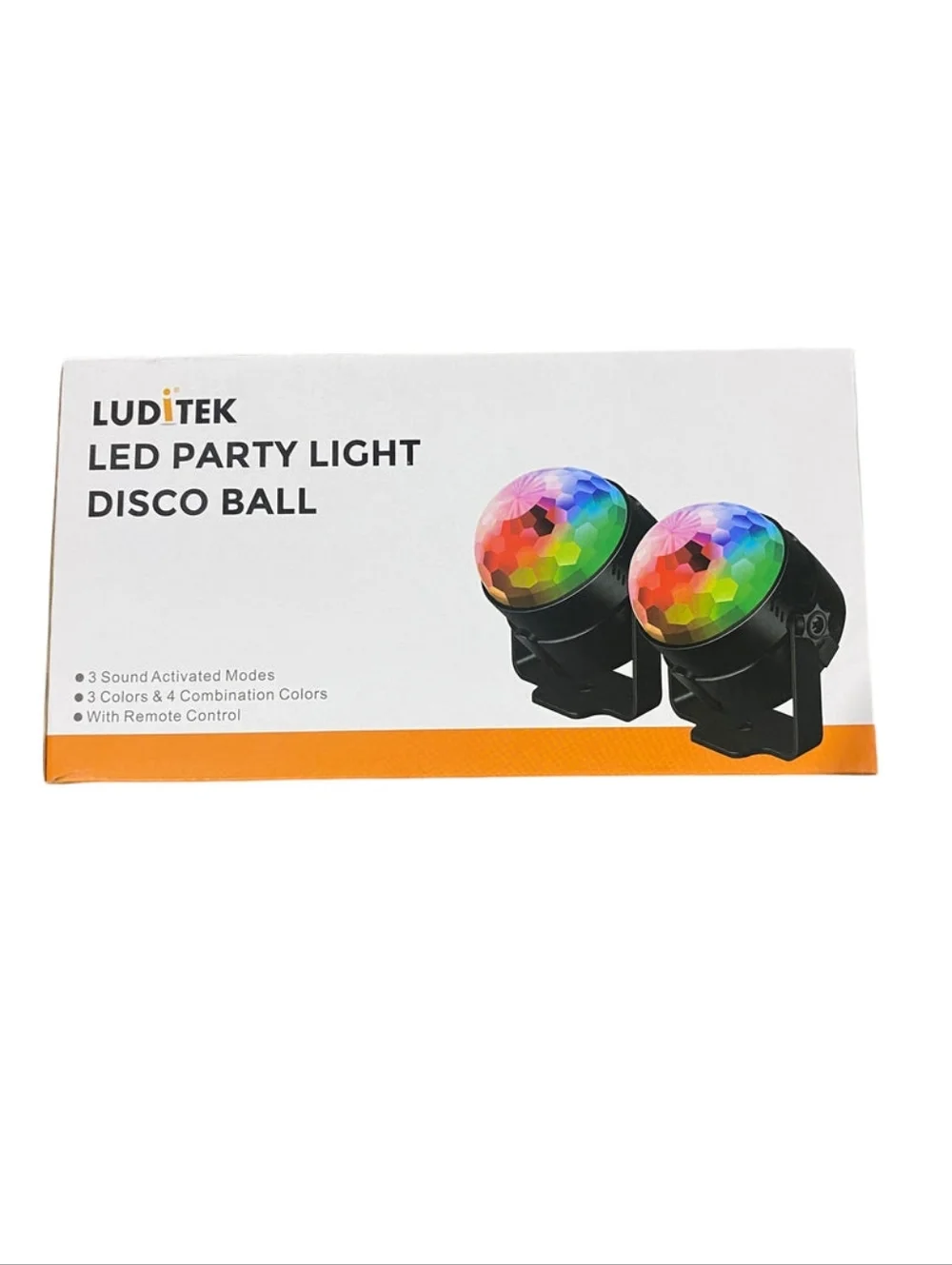 Luditek, 2-Pack, Sound Activated, Party Lights, Remote Control, Dj Lighting